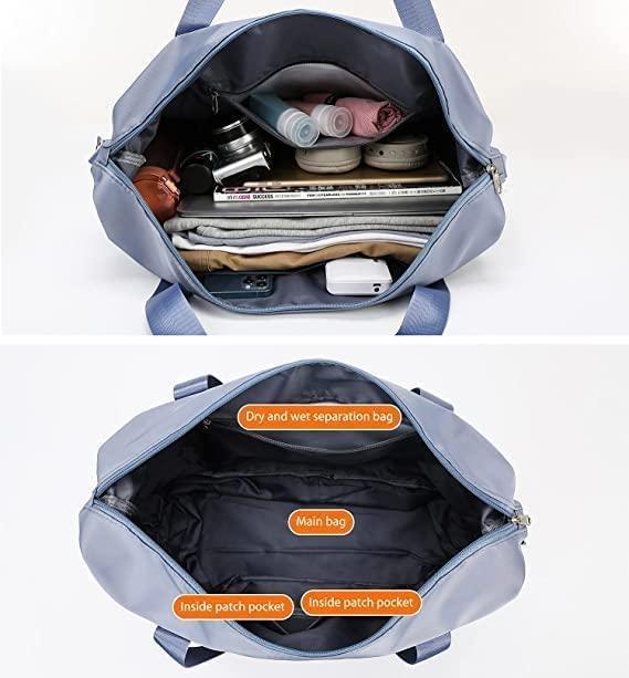 Foldable Polyester Travel Duffel Bag - Waterproof, Tear Resistant, Lightweight (Pack of 1)